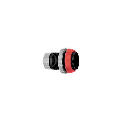 REDEL SKN 6 Pin Panel Socket Red Nut