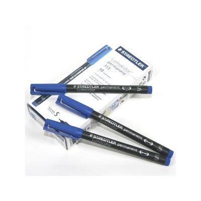 STAEDTLER LUMOCOLOR PERMANENT MARKER BLUE STAEDTLER LUMOCOLOR PERMANENT MARKER BLUE