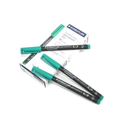 STAEDTLER LUMOCOLOR PERMANENT MARKER GREEN STAEDTLER LUMOCOLOR PERMANENT MARKER GREEN