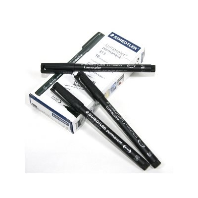 STAEDTLER LUMOCOLOR PERMANENT MARKER BLACK STAEDTLER LUMOCOLOR PERMANENT MARKER BLACK