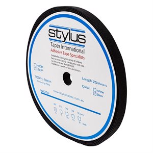 Stylus 3420 Hook / Loop Cable Wrap Black - 25mm x 25m