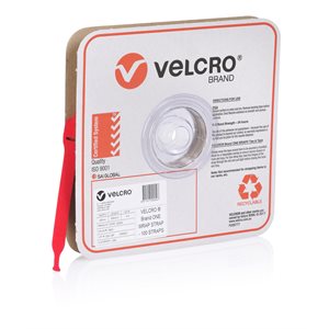 VELCRO® Brand ONE-WRAP® Reusable Ties 25mm x 200mm - Red Straps 100 Pack