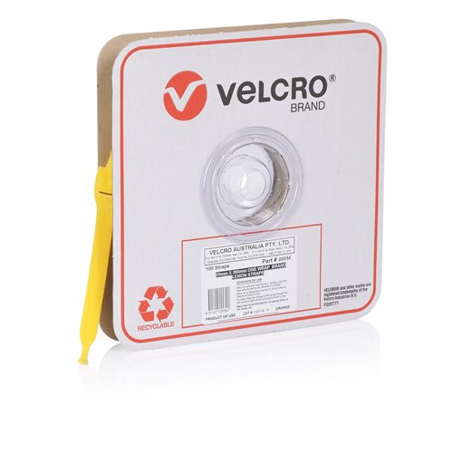 VELCRO® Brand ONE-WRAP® Reusable Ties 25mm x 200mm - Lemon Straps 100 Pack VELCRO® Brand ONE-WRAP® Reusable Ties 25mm x 200mm - Lemon Straps 100 Pack