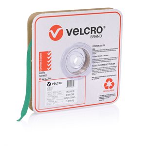 VELCRO® Brand ONE-WRAP® Reusable Ties 25mm x 200mm - Green Straps 100 Pack