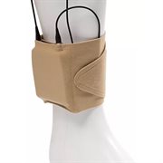 Viviana Extreme Strap Ankle Puffy Pouch - Beige 38cm