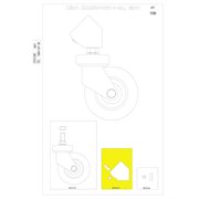 Manfrotto R018.03 Wheel Support and Brake Shoe and Scr