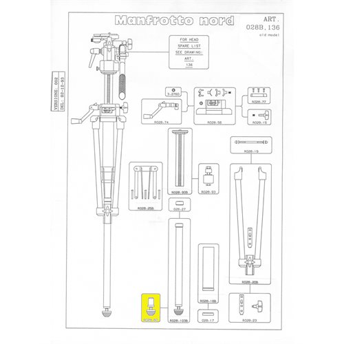 Manfrotto R028.60 Foot Insert Ass