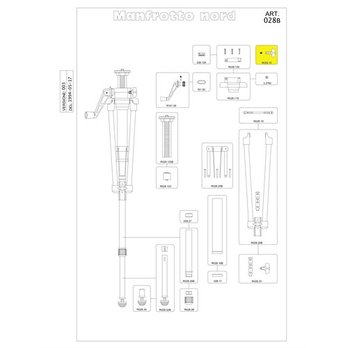 Manfrotto R029.15 Locking Knob