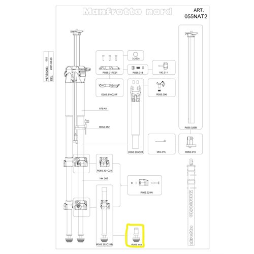 Manfrotto R055.148 Foot Manfrotto R055.148 Foot