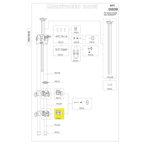 Manfrotto R055.69 Leg Lock For 190D Manfrotto R055.69 Leg Lock For 190D