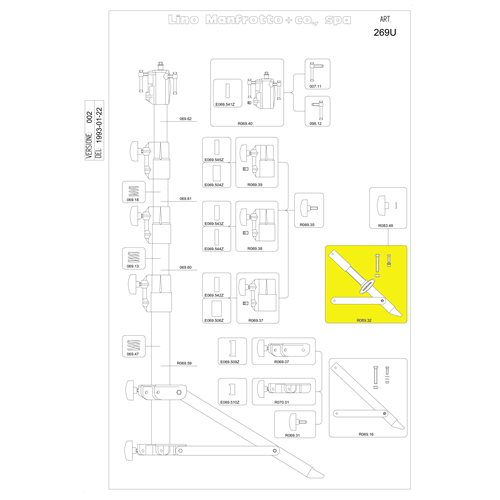 Manfrotto R069.32 Complete Levleg Support Manfrotto R069.32 Complete Levleg Support