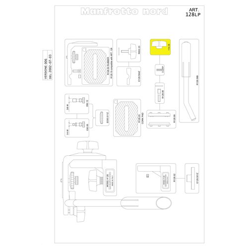 Manfrotto R114.05 Tension Knob Manfrotto R114.05 Tension Knob