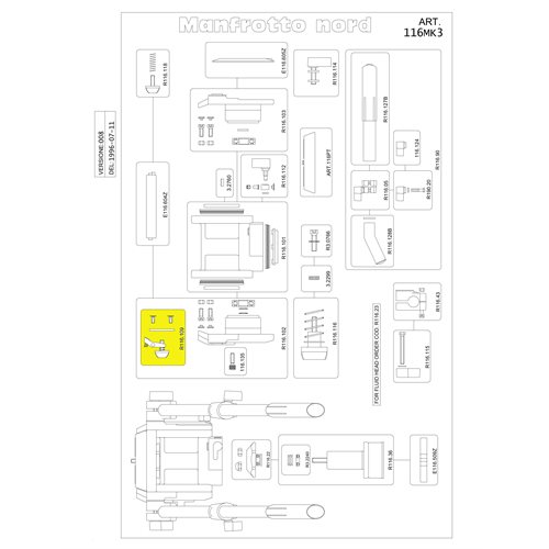 Manfrotto R116.109 Retaining Knob Manfrotto R116.109 Retaining Knob