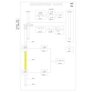 Manfrotto R190.12 Manfrotto Middle Leg