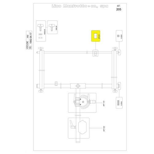 Manfrotto R205.09 Panel Clip