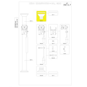 Manfrotto R332.10 Top Rubber FootandCap Assy