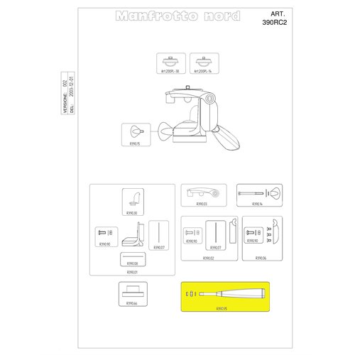Manfrotto R390.95 Manfrotto Locking Lever Manfrotto R390.95 Manfrotto Locking Lever