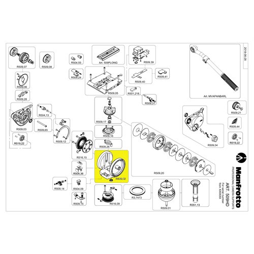 Manfrotto R509.02 509 Main Body Casting
