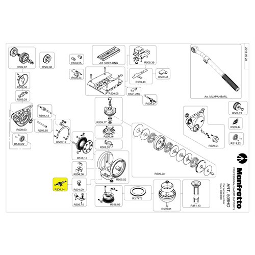 Manfrotto R509.14 Lock Off Assy Manfrotto R509.14 Lock Off Assy