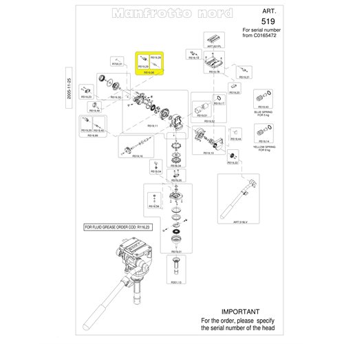 Manfrotto R519.98 Ass Brake Knob (Tilt) Manfrotto R519.98 Ass Brake Knob (Tilt)