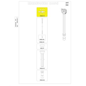 Manfrotto R555.08 Plate With Screws And Nuts