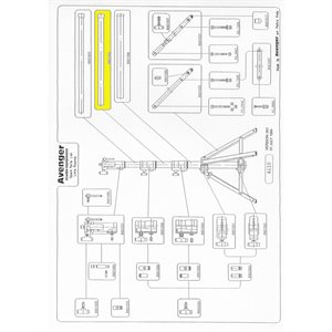 Manfrotto RA01042 Steel Pipe 40X975 mm