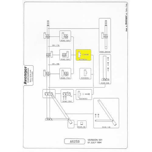 Avenger RD03505V Ass Manop+Rond+Vite