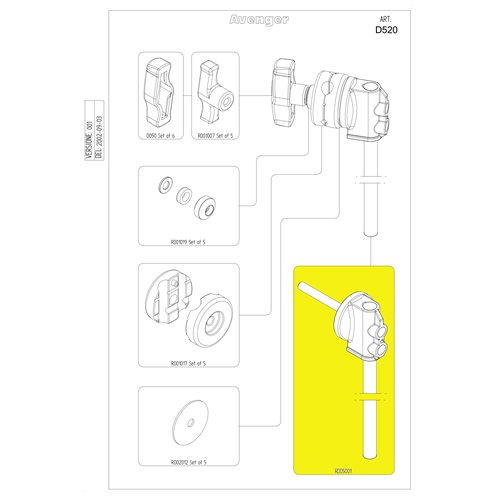 Manfrotto RD05001 Manfrotto Ass Bush+Tube Manfrotto RD05001 Manfrotto Ass Bush+Tube