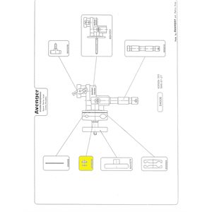 Manfrotto RD04003V Spacer F-Grip Head Set 5Pc
